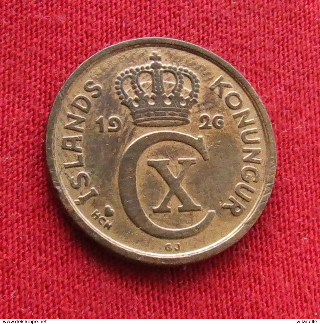 Iceland 2 Aurar 1926 Islandia Islande Island Ijsland W ºº - Islandia