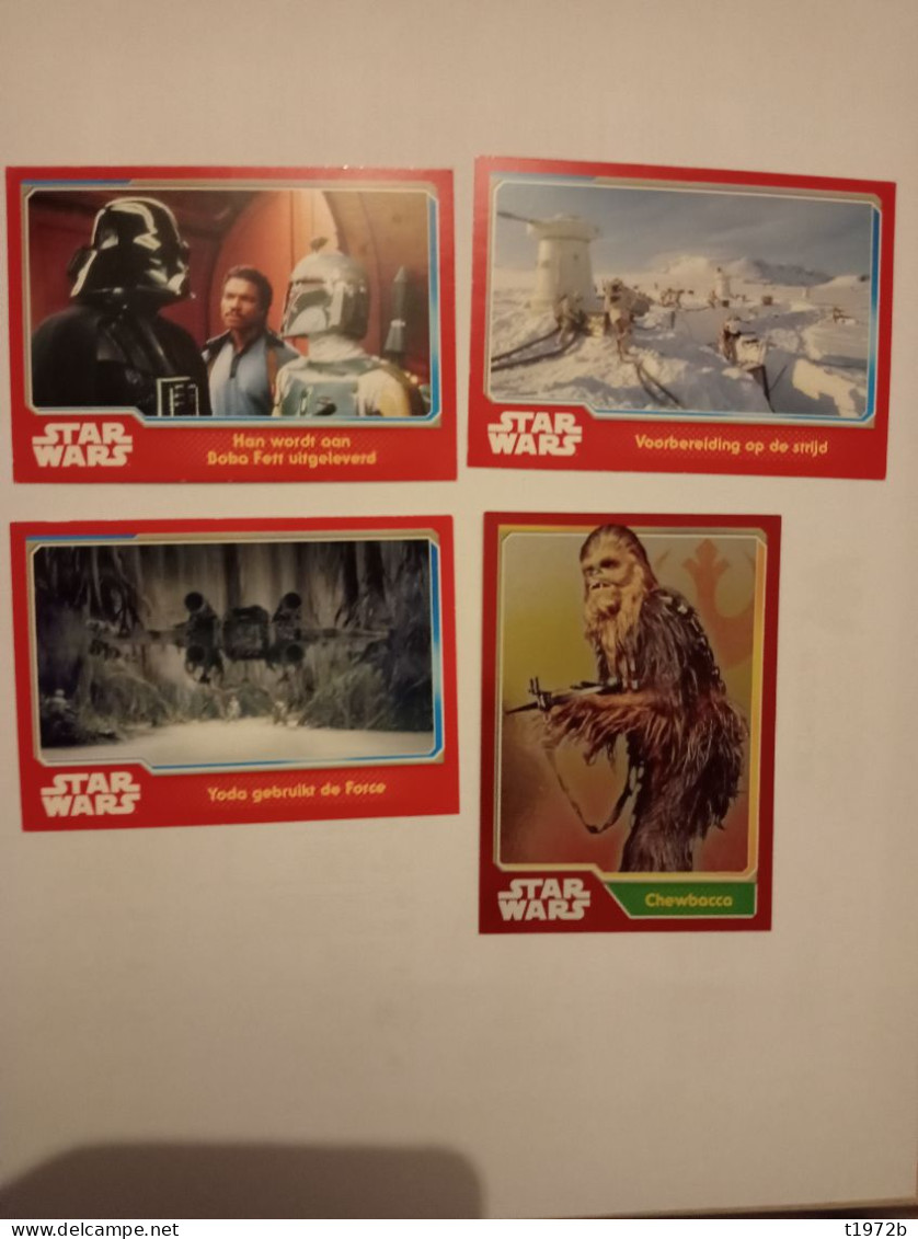 4x STAR WARS Topps FORCE AWAKENS Trading Cards - Star Wars