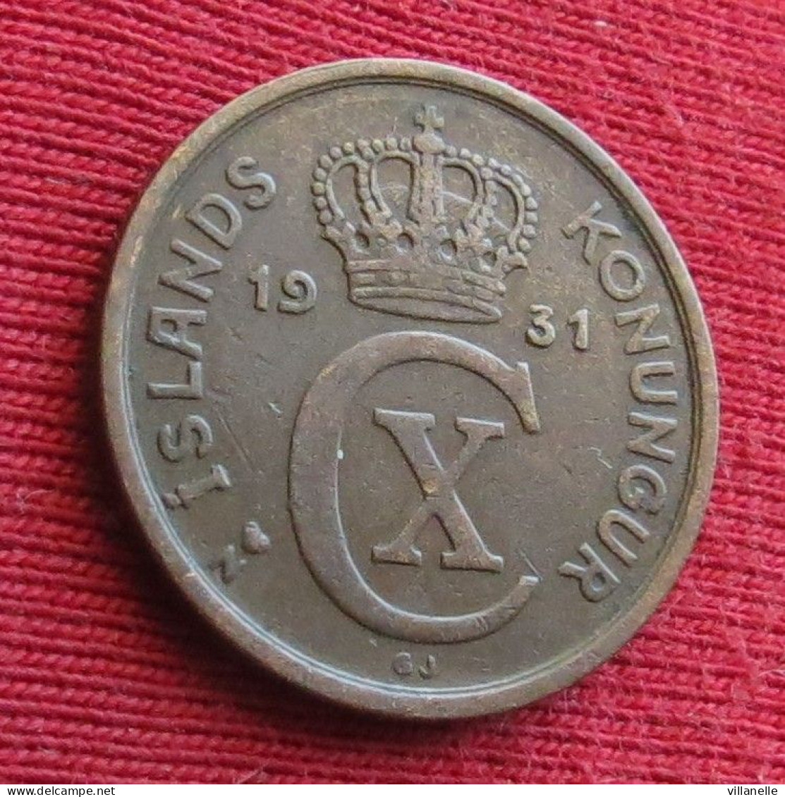 Iceland  2 Aurar 1931 Islandia Islande Island Ijsland W ºº - Iceland