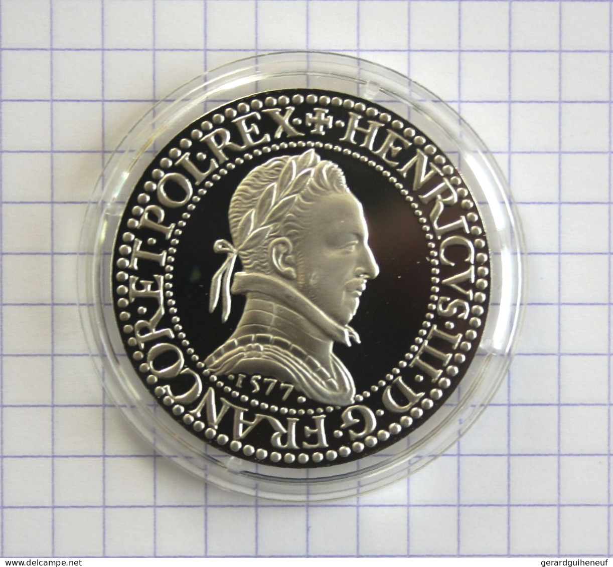RARISSIME : 10 Francs ARGENT 2000 FDC "Henri III" - Cotation : 80 € - Vrac - Monnaies
