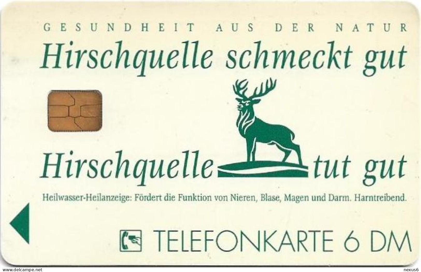 Germany - Hirschquelle - Schmeckt Gut, Tut Gut - O 2505 - 11.1994, 6DM, 5.000ex, Used - O-Series: Kundenserie Vom Sammlerservice Ausgeschlossen