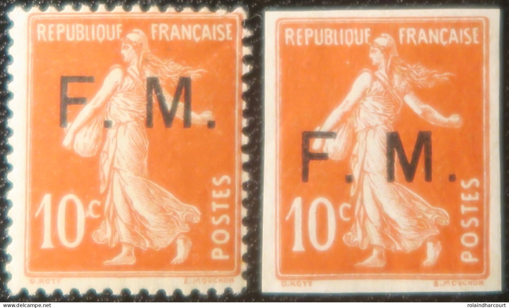 LP2943/45 - FRANCE - 1906/1907 - TYPE SEMEUSE CAMEE - F.M. - N°5 NEUF* + N°5b NON DENTELE NEUF** - 1872-1920