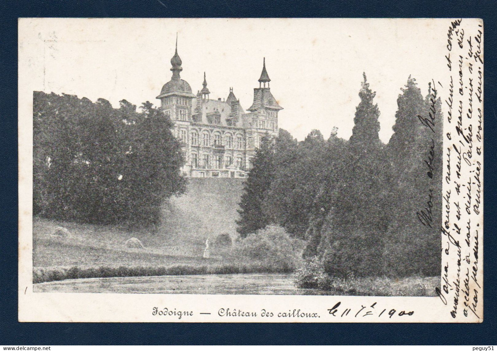 Jodoigne. Château Des Cailloux  ( 1883- Architecte Charles-Emile Janlet). 1900 - Jodoigne