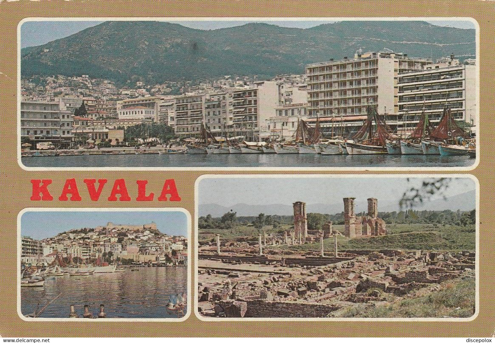 U5862 Kavala - Panorama Vedute Multipla / Viaggiata - Greece