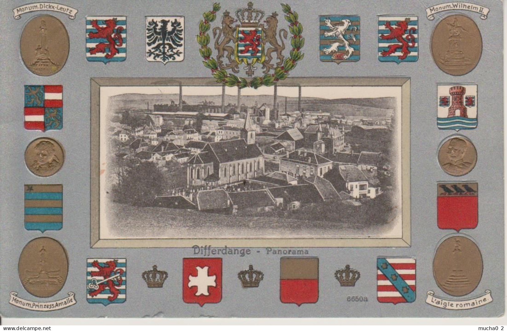 DIFFERDANGE - PANORAMA - CARTE GAUFREE - Differdange