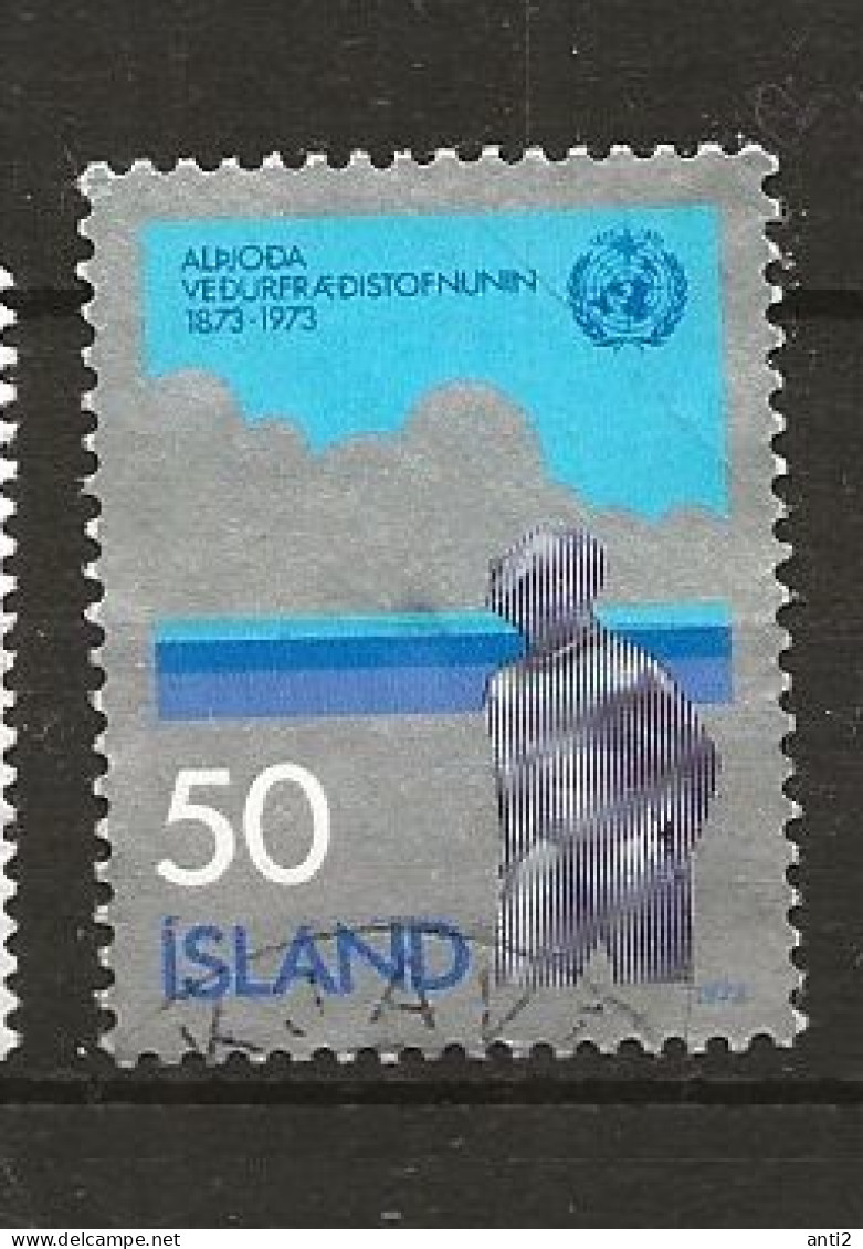 Iceland Island 1973 Centenary Of International Meteorological Cooperation.  Mi 484 Cancelled(o) - Gebraucht