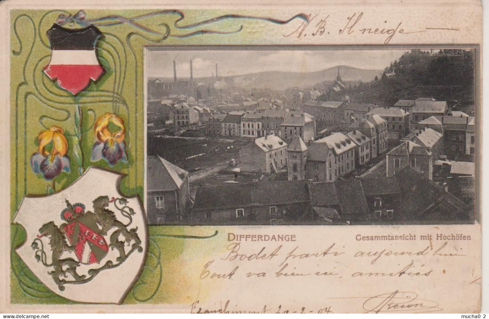 DIFFERDANGE - VUE GENERALE + HAUTS FOURNEAUX - CARTE GAUFREE - Differdingen