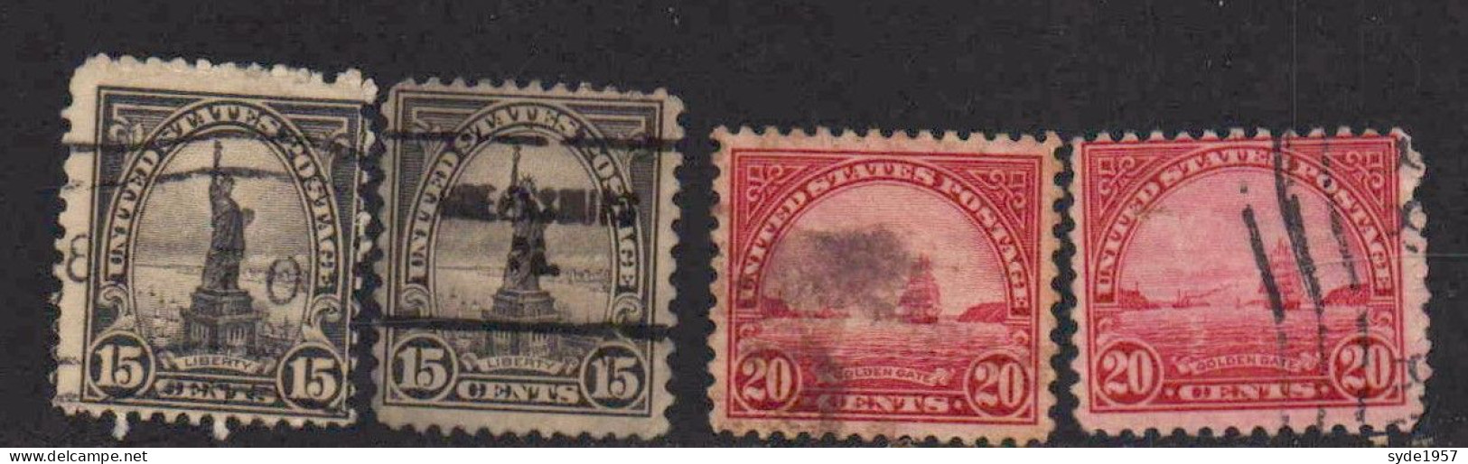 USA  1922-1923 11 Timbres Oblitérés Voir Liste Ci-dessous  YT 241 à 246 - Usati