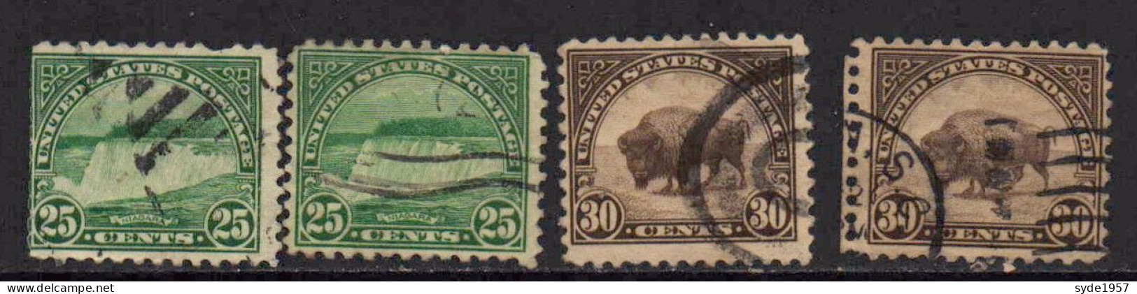 USA  1922-1923 11 Timbres Oblitérés Voir Liste Ci-dessous  YT 241 à 246 - Usados