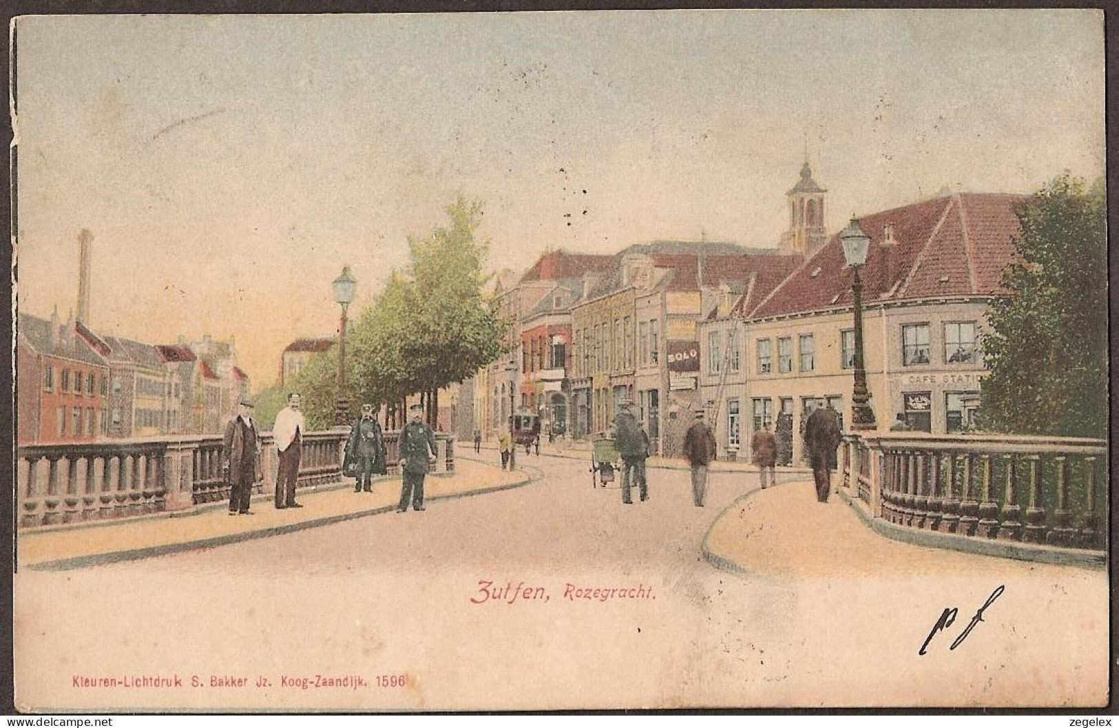 Zutphen, Rozegracht - Straatbeeld Met Koets, Handkar En Politieagenten - 1903 - Zutphen