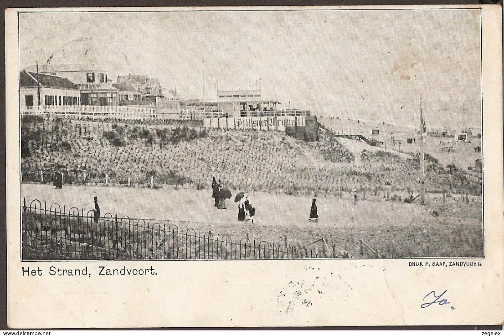 Zandvoort - Strandopgang Met Koetsjes Op Het Strand - 1903 - Zandvoort