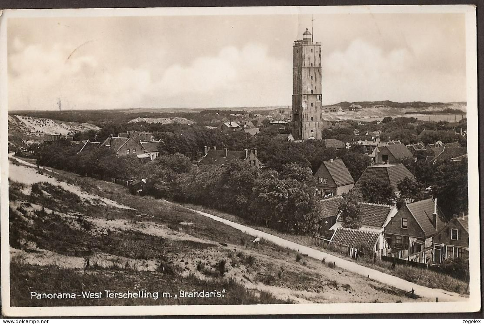 West Terschelling Met Vuurtoren "Brandaris" - 1939 - Leuchtturm, Phare, Lighthouse - Terschelling