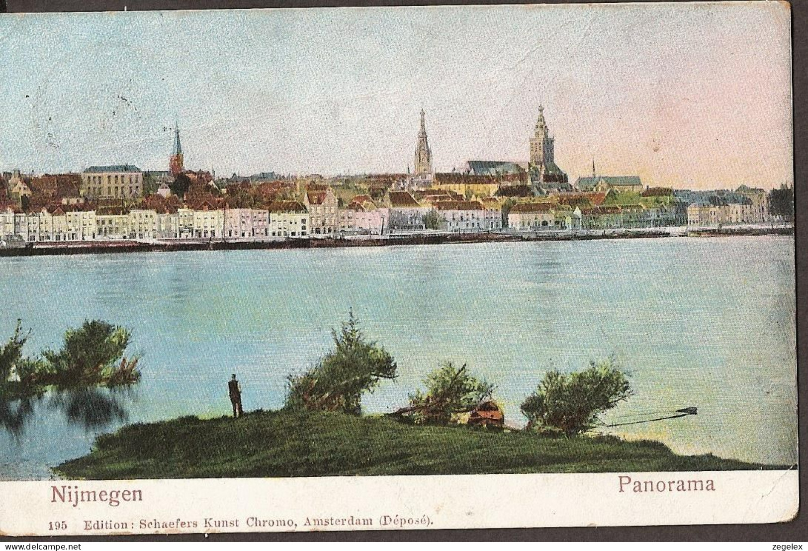 Nijmegen - Panorama Over De Waal 1904 - Nijmegen