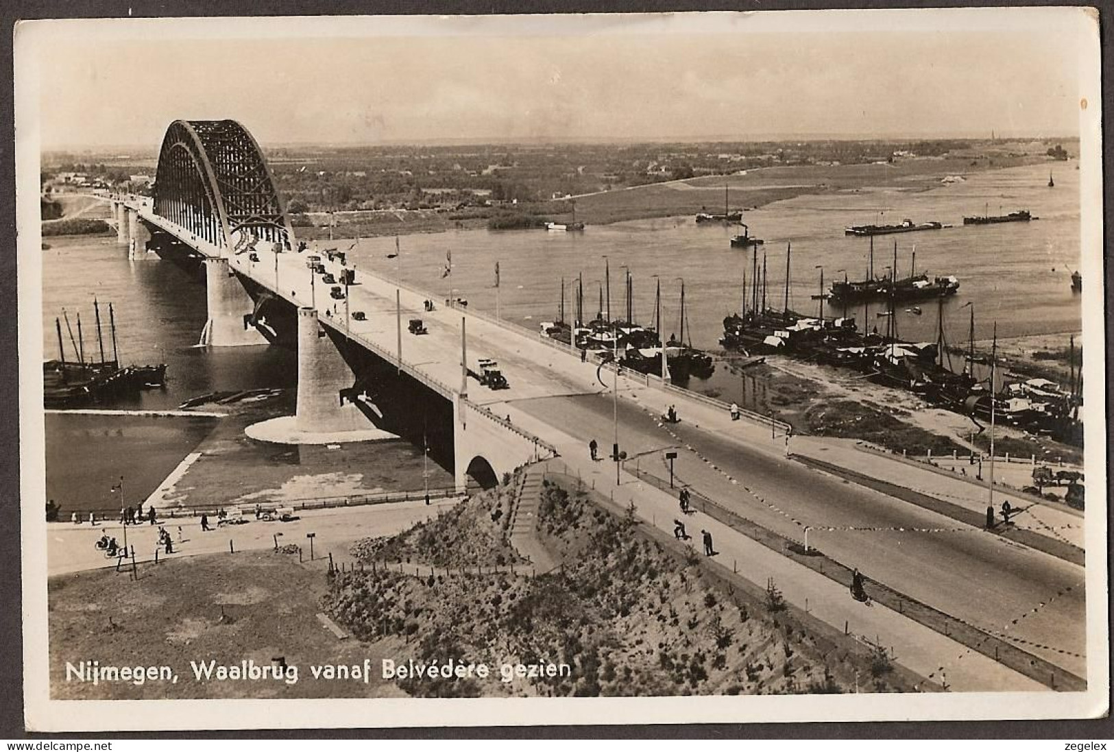 Nijmegen - Waalbrug Vanaf Belvedere Gezien - Rond 1939 - Nijmegen