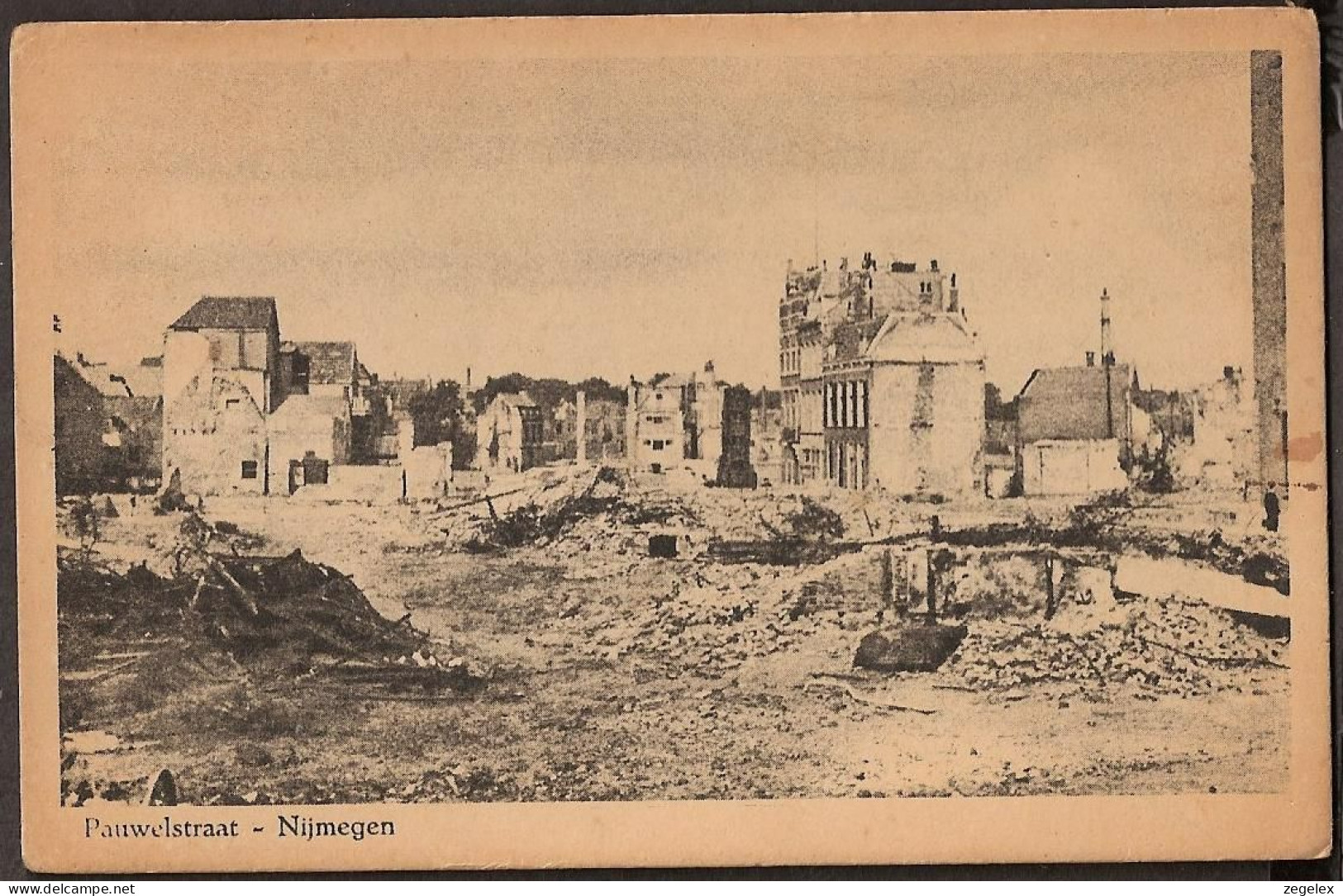 Nijmegen - Pauwelstraat - Na Bombardement 2e Wereldoorlog - WW-II - Nijmegen