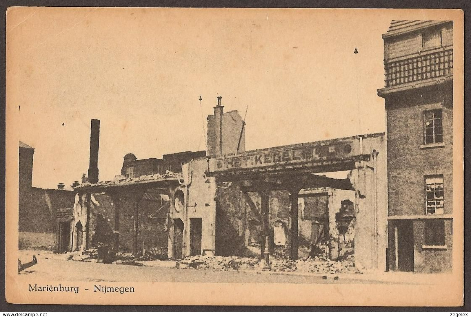 Nijmegen - Marienburg   - Na Bombardement 2e Wereldoorlog - WW-II - Nijmegen