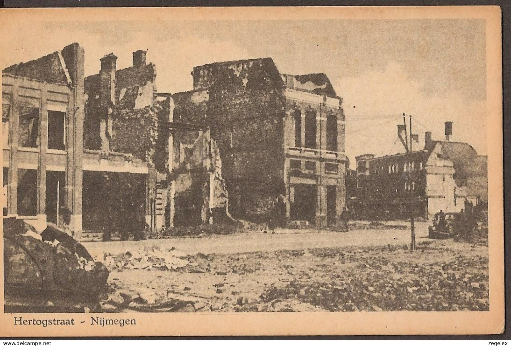 Nijmegen - Hertogstraat - Na Bombardement 2e Wereldoorlog - WW-II - Nijmegen