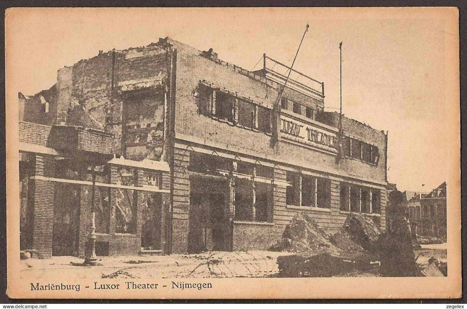 Nijmegen - Marienburg - Luxor Theater - Na Bombardement 2e Wereldoorlog - WW-II - Nijmegen