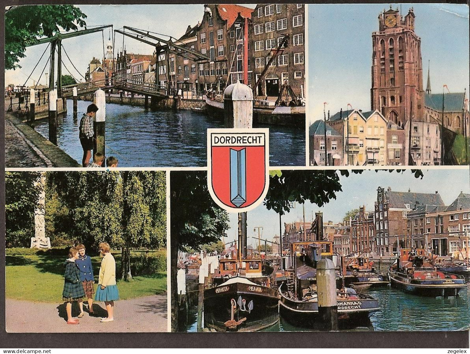 Dordrecht 1963, Ophaalbrug, Bridge, Stoomschip, Steamship - Dordrecht