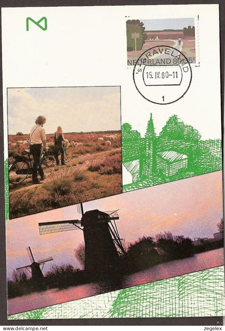 1980 Windmills - Molens - Vereniging Tot Behoud Van Natuurmonumenten  - Maximum Cards