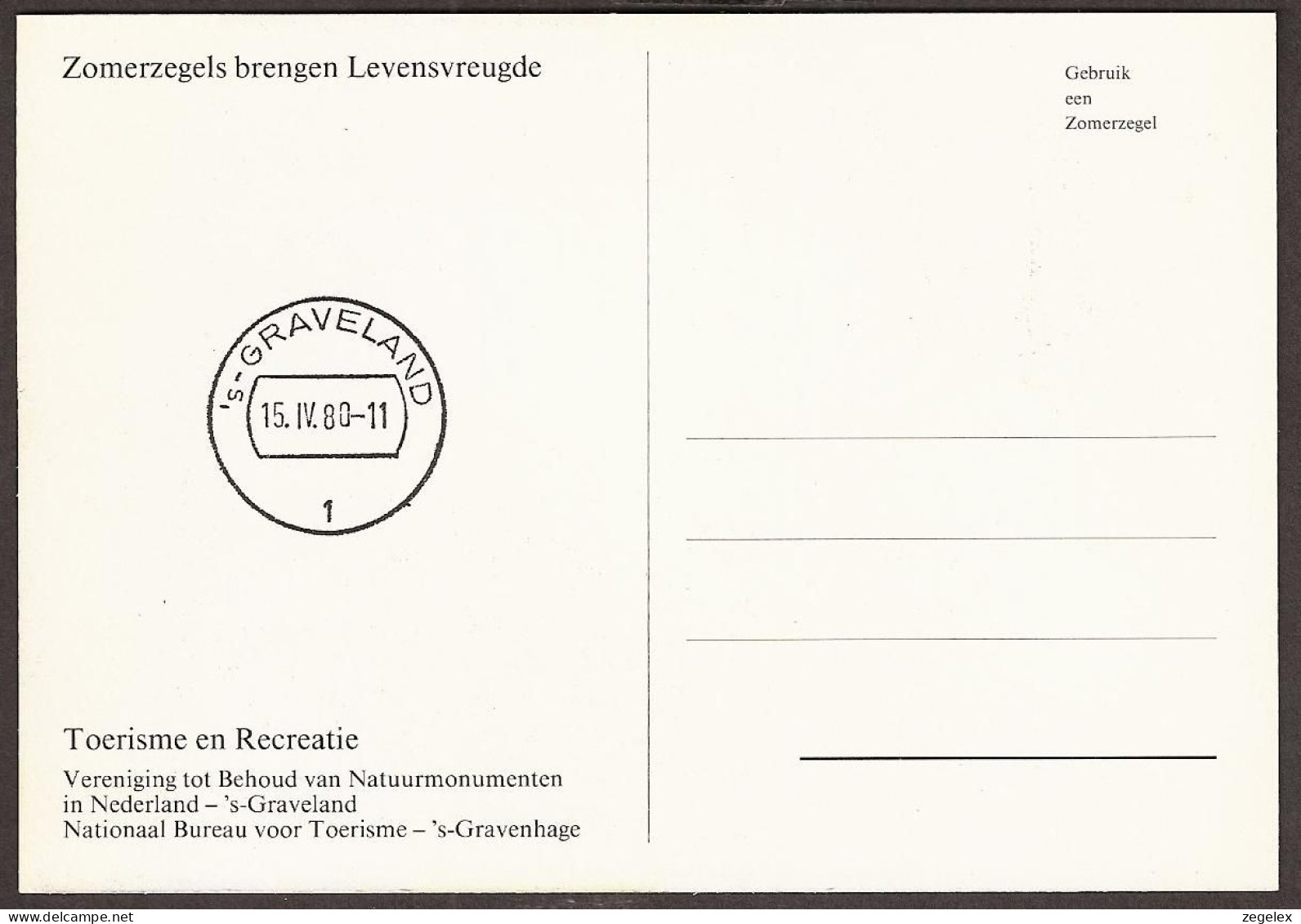 1980 Windmills - Molens - Vereniging Tot Behoud Van Natuurmonumenten  - Maximum Cards