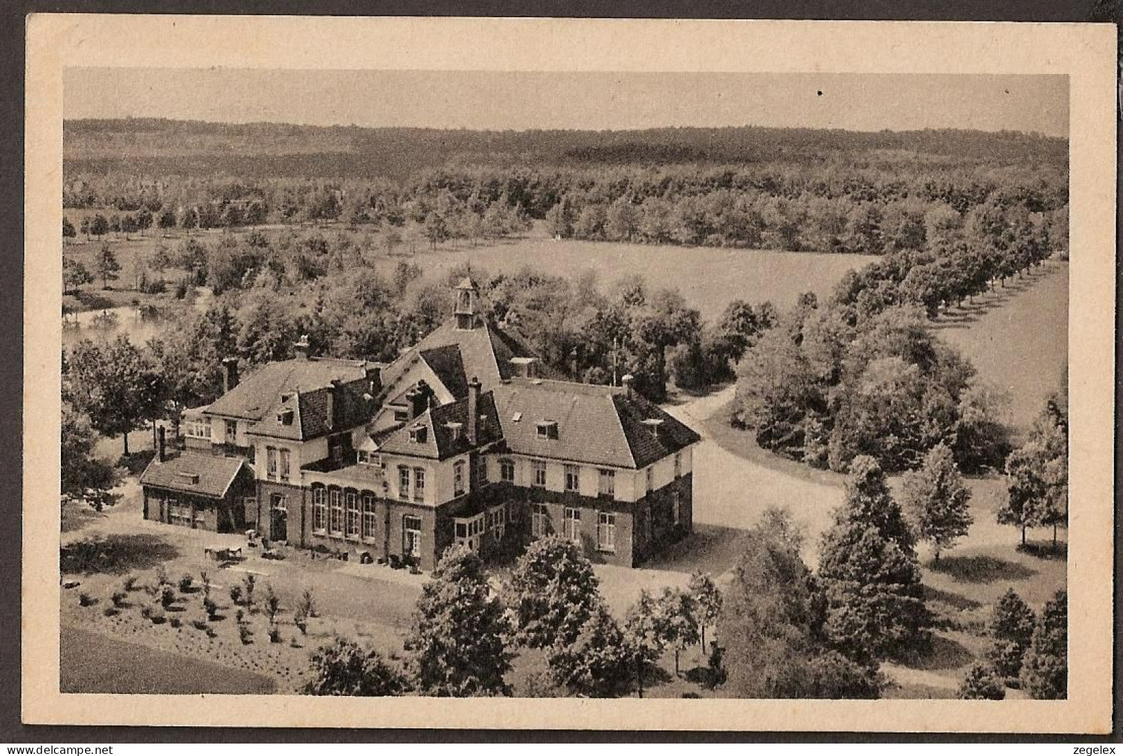 Maarsbergen 1957  - 'Valkenheide - Achterzijde Hoofdgebouw Met Keuken' Vintage Postcard - Maarsbergen