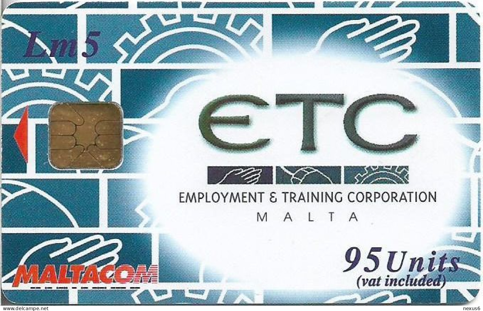 Malta - Maltacom - ETC - 2001, 95U, 30.000ex, Used - Malta