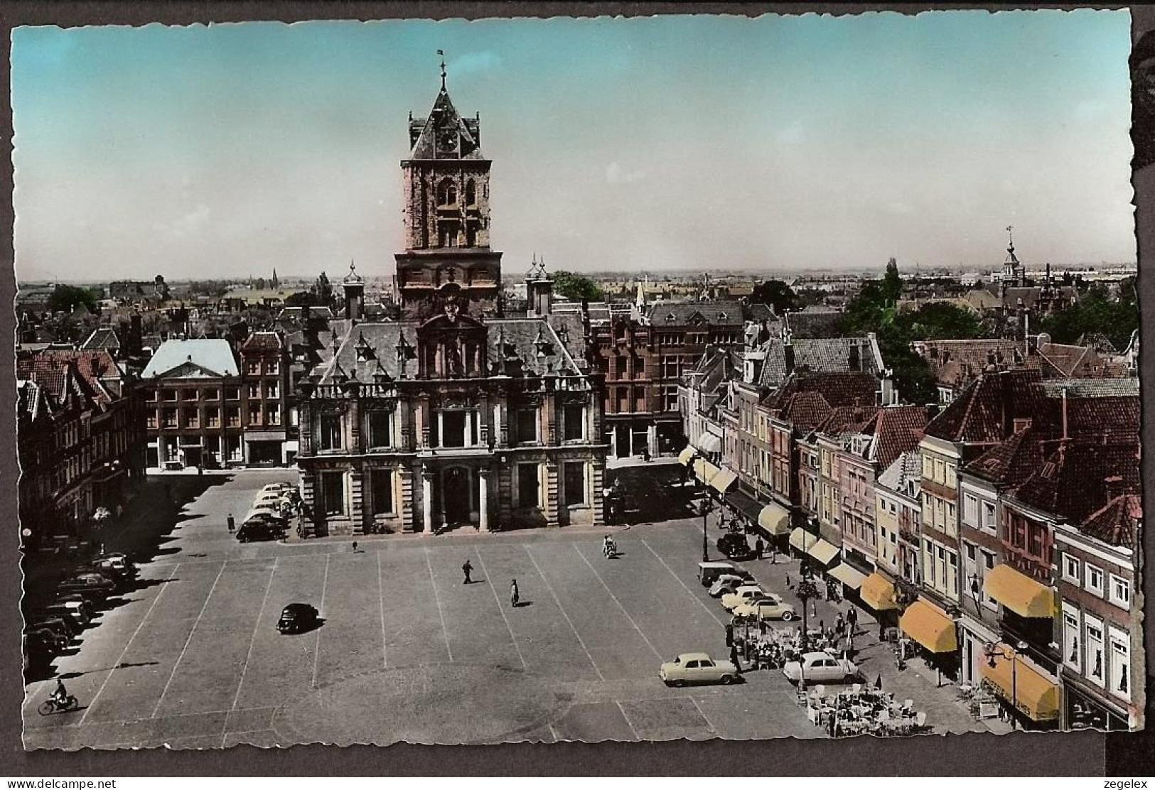 Delft, Markt En Raadhuis - Rond 1960 - Delft