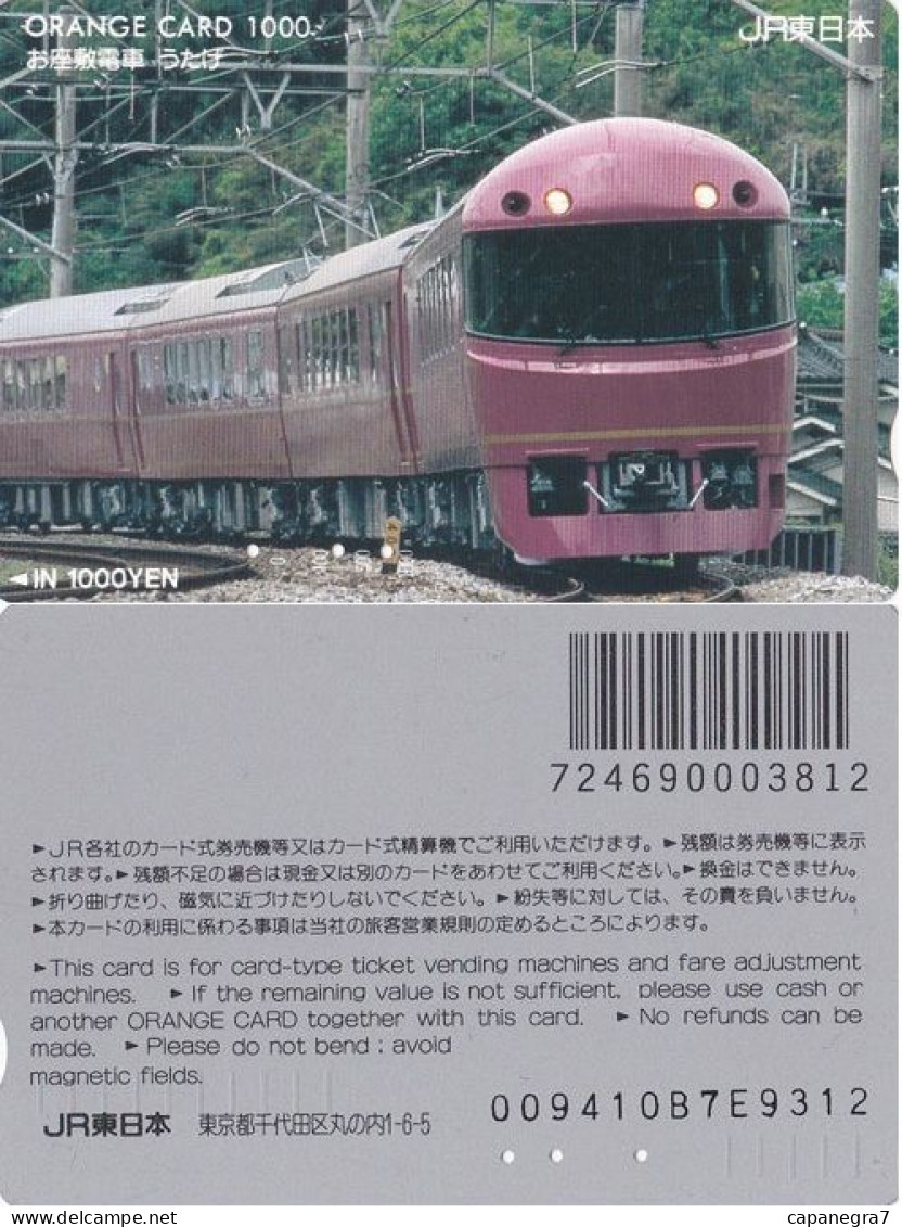Train, Orange Card, Train Ticket, Japan - Giappone