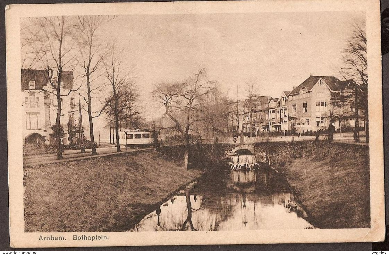 Arnhem - Bothaplein Met Tram - 1930. Tramway, Strassenbahn, Tranvia - Arnhem