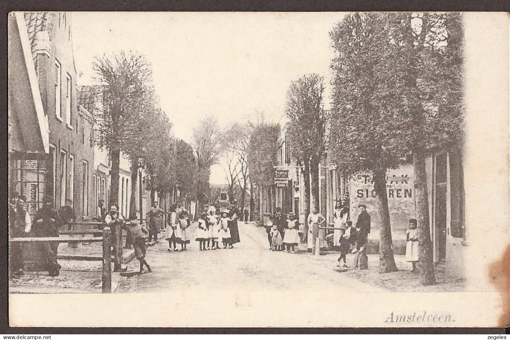 Amstelveen, Raadhuis - Straatbeeld Rond 1900  (oude REPRINT) - Amstelveen
