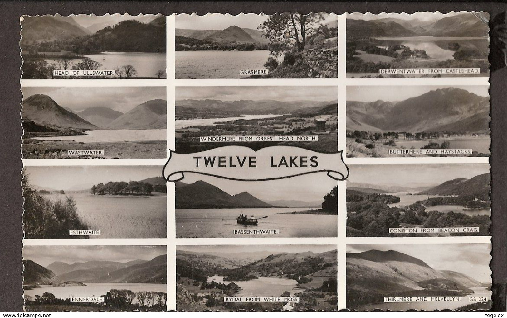 Lake District: Twelve Lakes: Ullswater,Grasmere,Derwentwater, Wastwater, Esthwaite, Etc 1964 - Andere & Zonder Classificatie