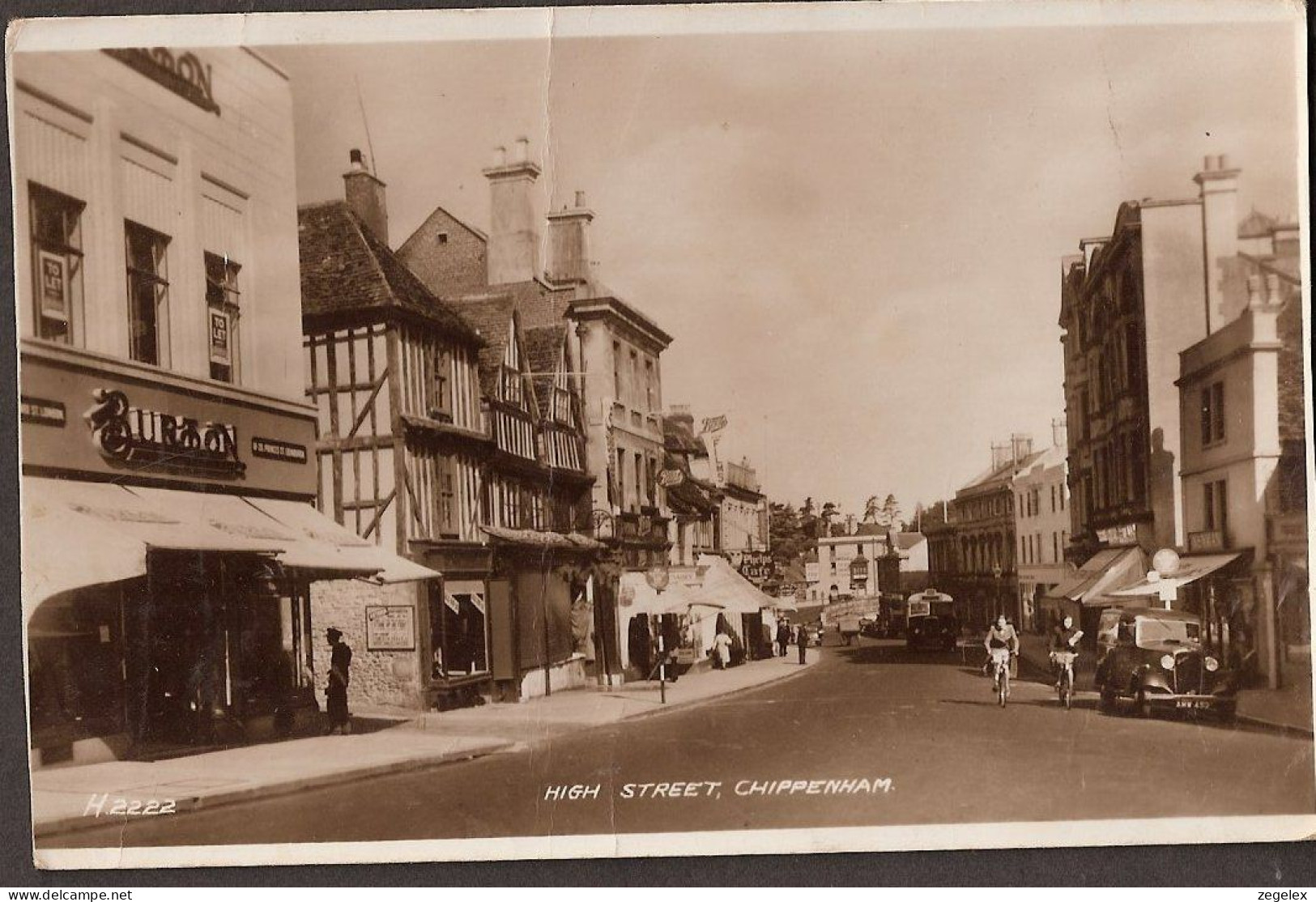 Chippenham - High Street - Automobiles, Cyclists, Old Autobus - Autres