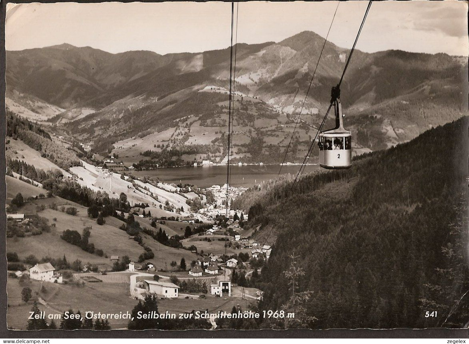 Zell Am See, Österreich, Seilbahn Zur Schmittenhöhe. Kabelbaan. - Zell Am See