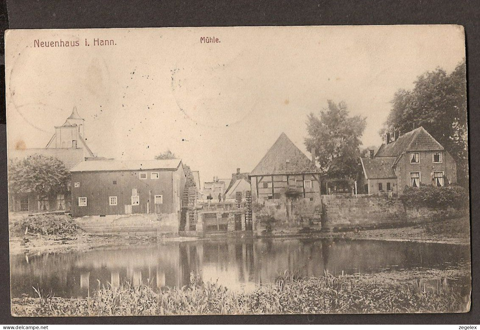 Moulin à Eau Dans Neuenhaus I. Hann.  Mühle. Water Mill, 1913  - Bad Bentheim