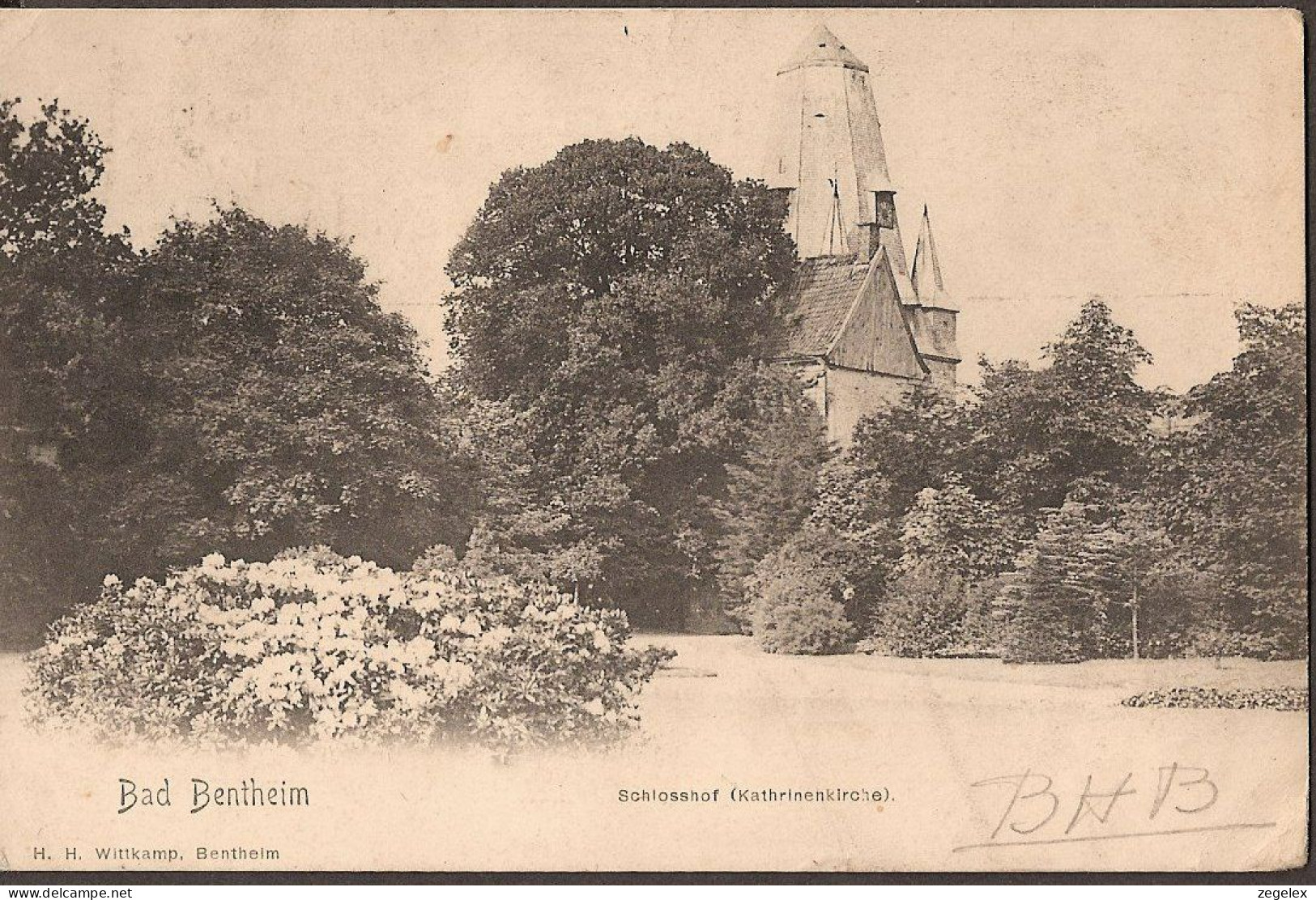 Bad Bentheim - Schlosshof (Kathrinenkirche) 1903 - Bad Bentheim