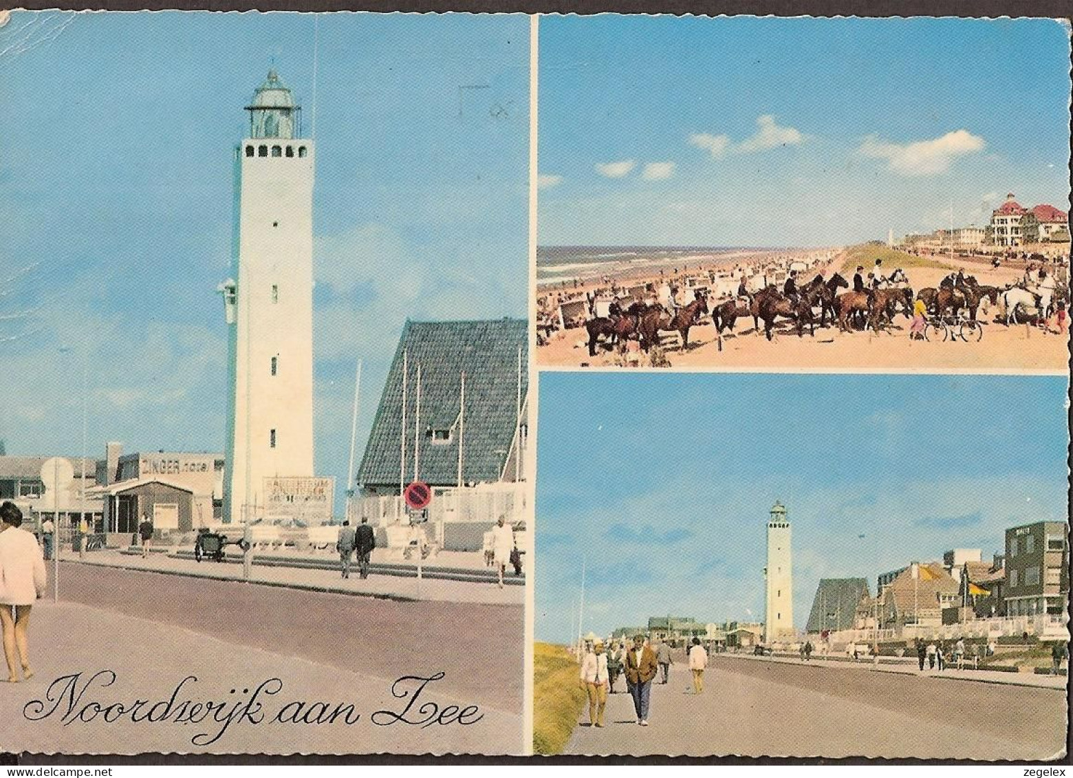 Noordwijk Aan Zee - Vuurtoren - Lighthouse, Phare, Leuchtturm - Paarden Op Het Strand - 1965 - Noordwijk (aan Zee)