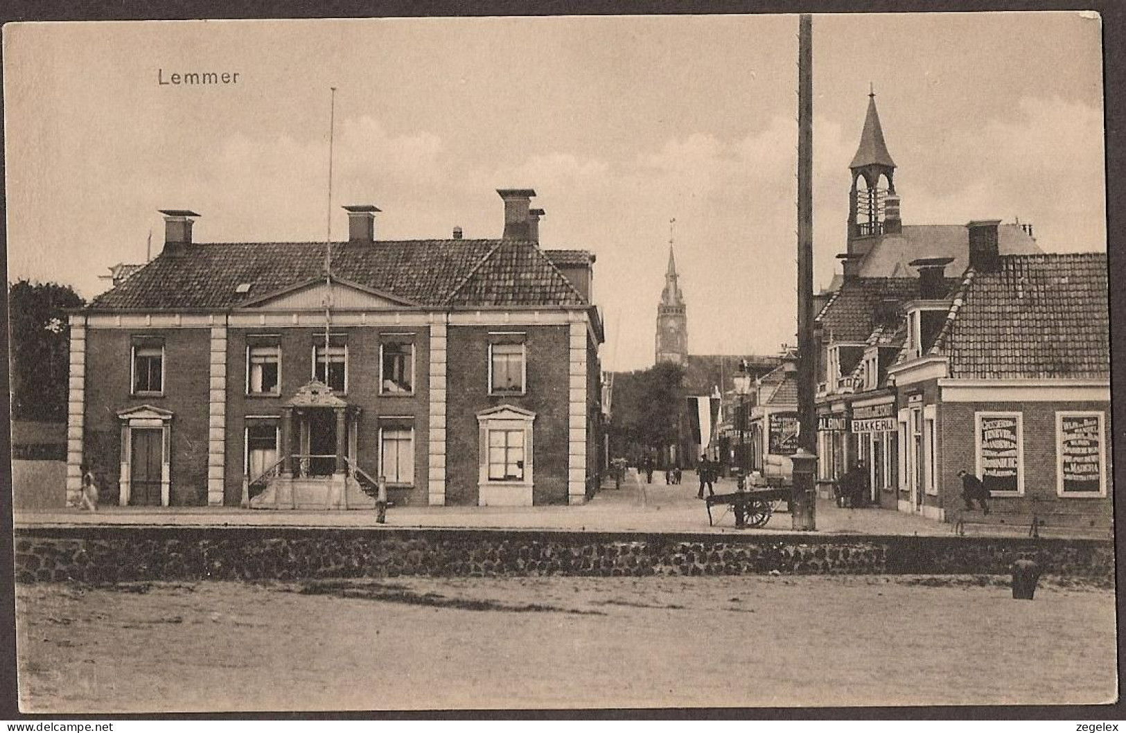 Lemmer (nu Gemeente Lemsterland)- Straatbeeld Rond 1920 - Lemmer