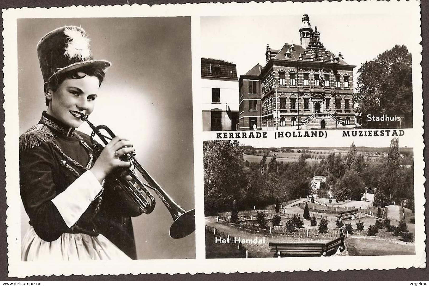 Kerkrade - Stadhuis, Het Hamdal - Wereld Muziek Concours 1958 - Kerkrade