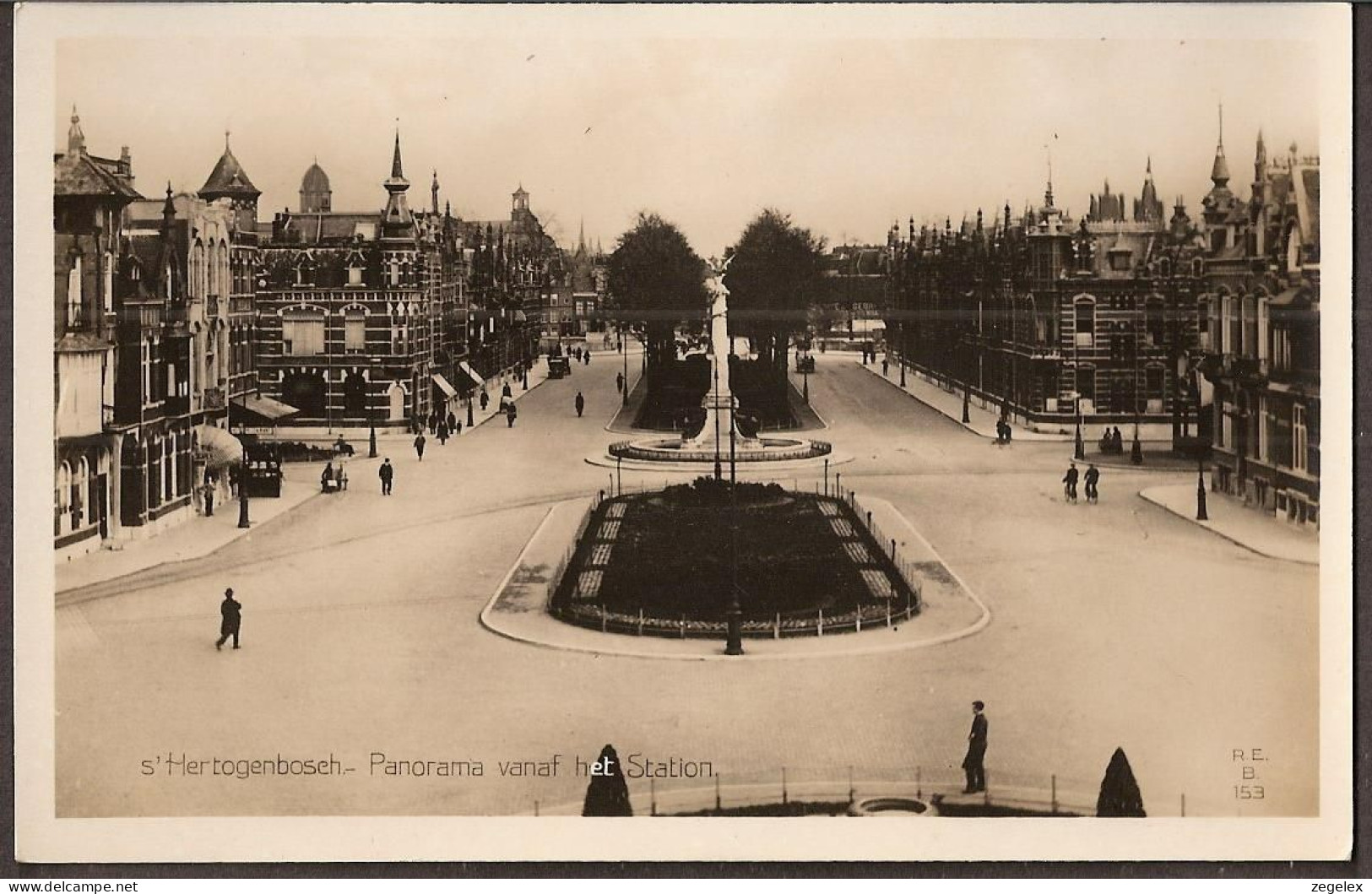 S Hertogenbosch - Straatbeeld Vanaf Het Station Rond 1920 - 's-Hertogenbosch