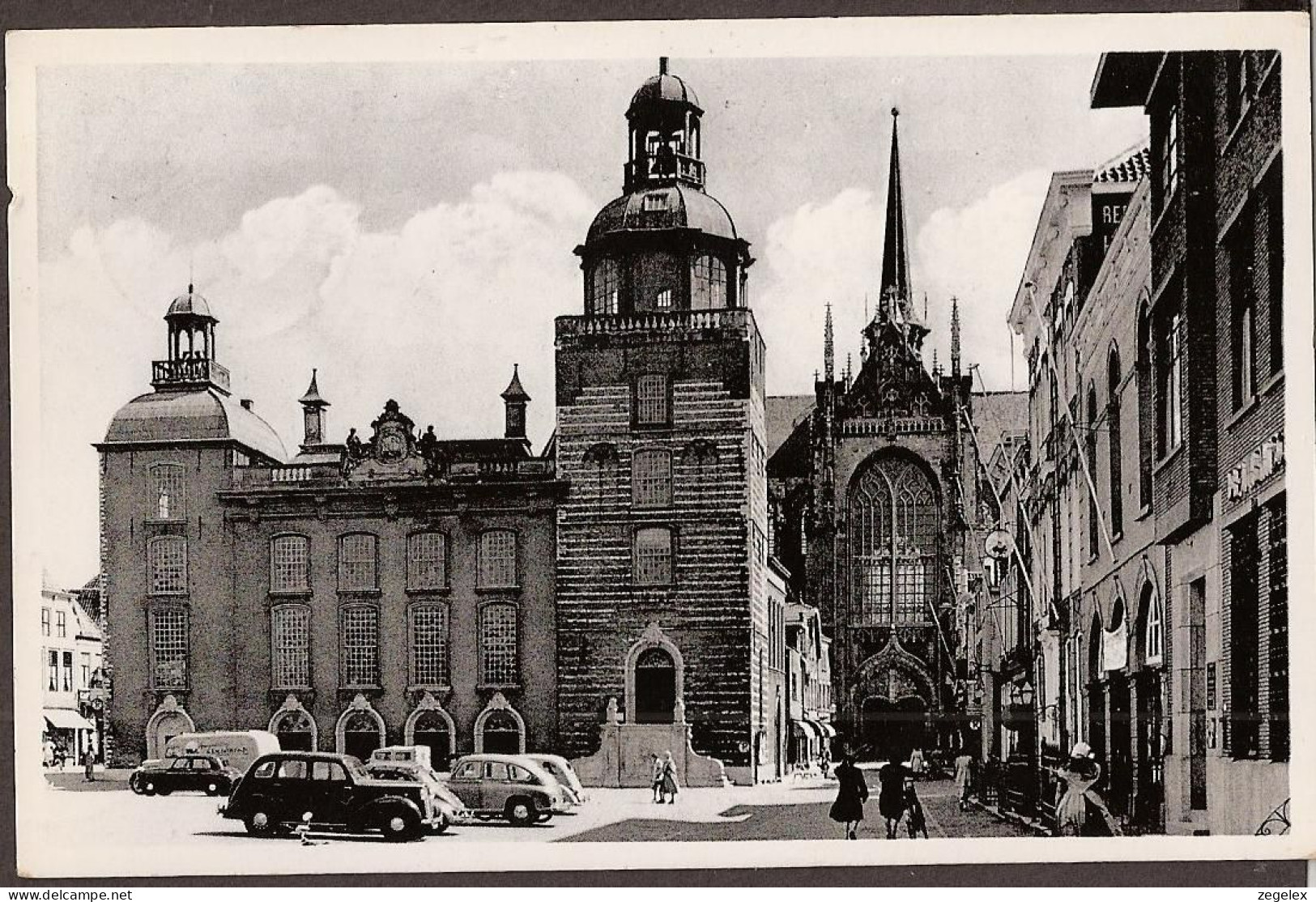 Goes - Raadhuis Met Magdalenakerk - Straatbeeld 1956 - Goes