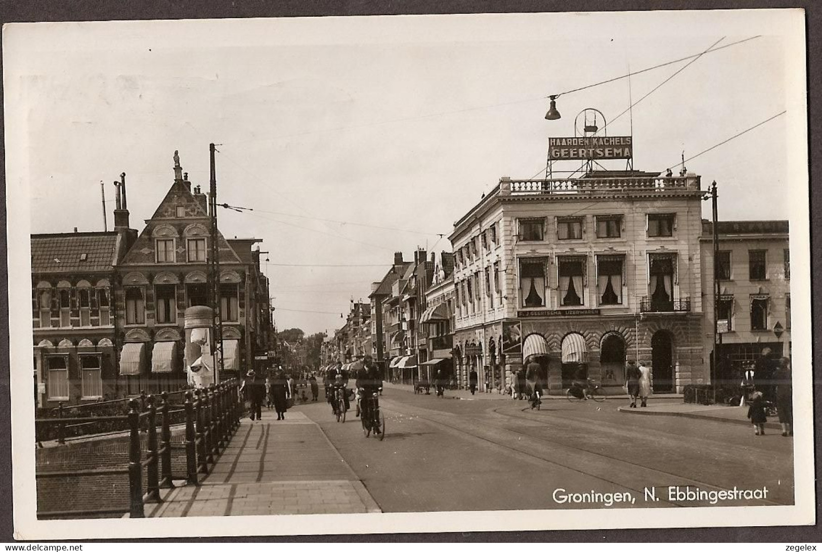 Groningen - N. Ebbingestraat - Straatbeeld 1947 - Groningen