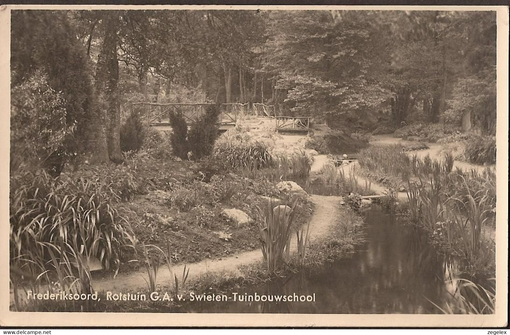 Frederiksoord - Rotstuin G.A.v.Swieten - Tuinbouwschool Rond 1935 - Altri & Non Classificati