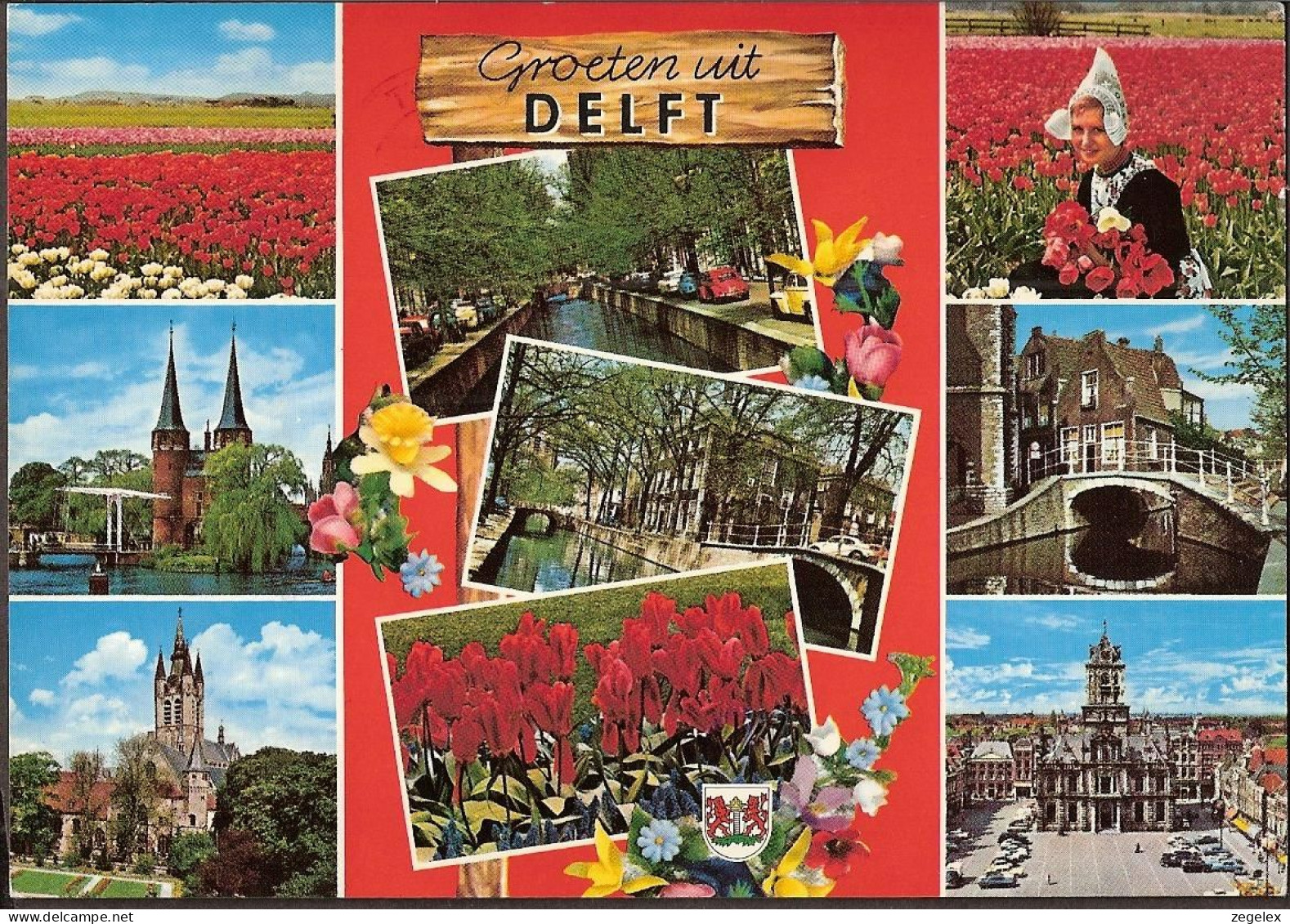 Delft - Tulips - Tulpenvelden (die Je Niet In Delft Hebt) , Oostpoort, Markt  - Delft