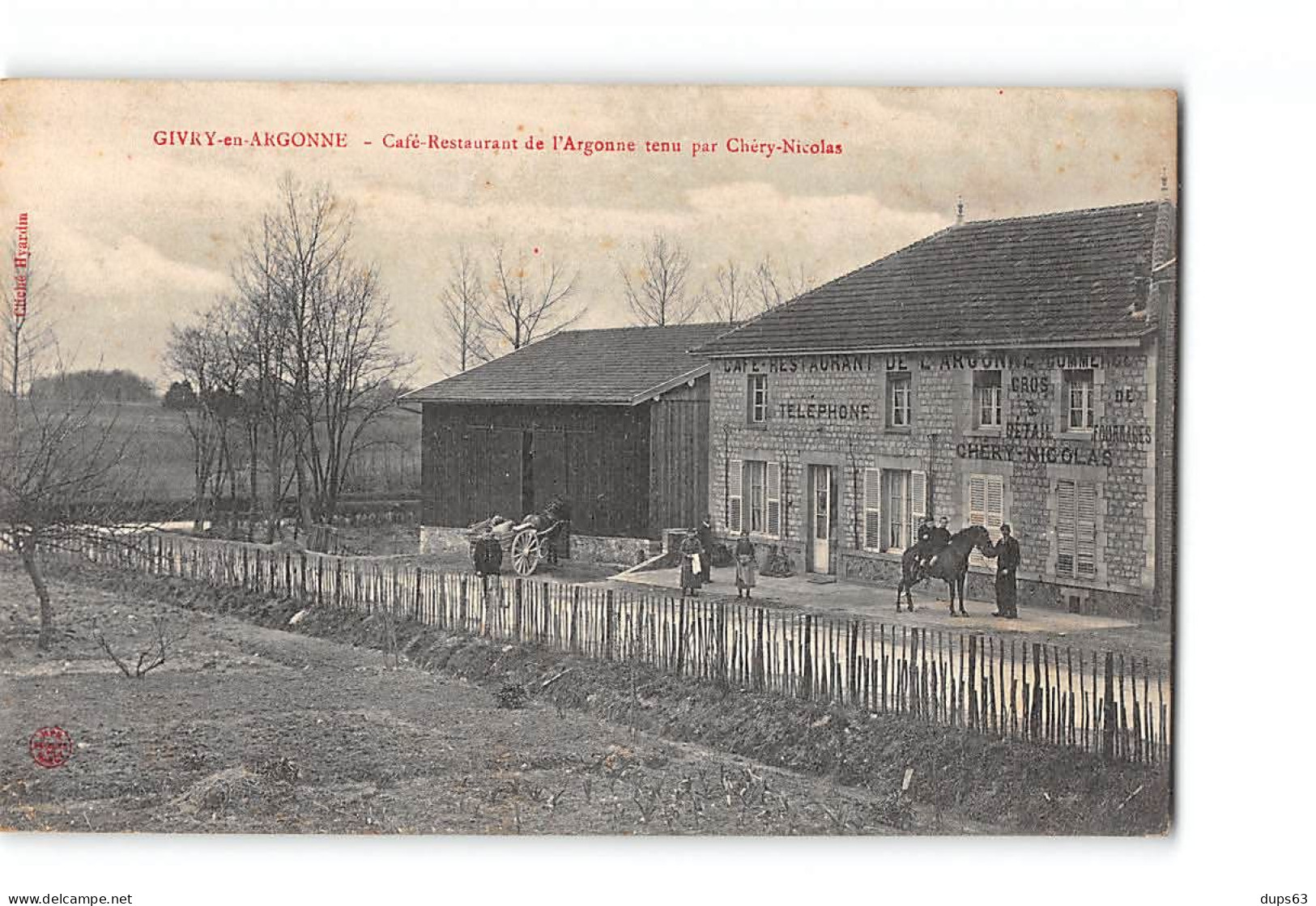 GIVRY EN ARGONNE - Café Restaurant De L'Argonne Tenu Par Chéry Nicolas - Très Bon état - Givry En Argonne