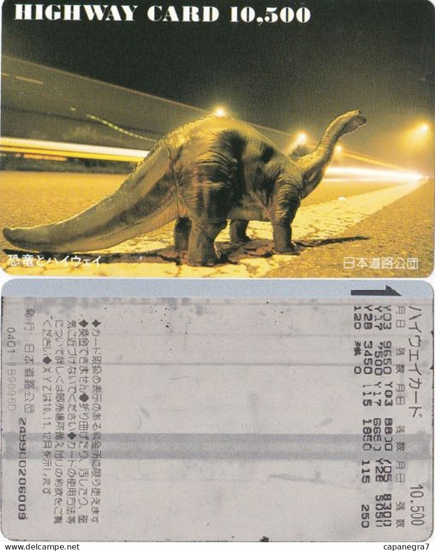 Dinosaurus, Railways Card, Japan - Japan