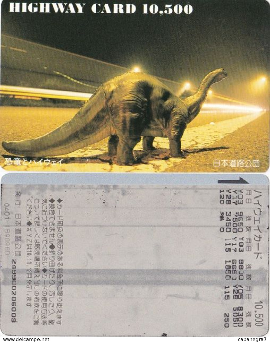 Dinosaurus, Railways Card, Japan - Giappone