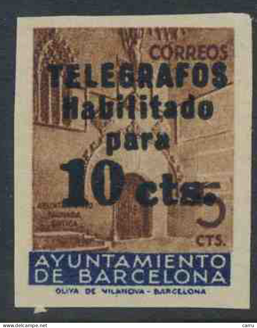 España - Barcelona - Telégrafos 1930 - Edifil 3 (pareja) - Barcelone