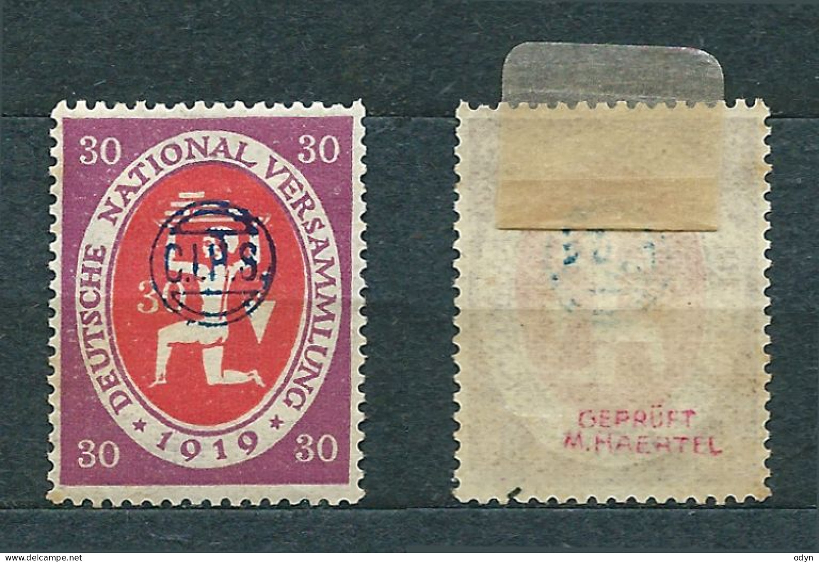 Upper Silesia, 1920, C.I.H.S. - MiNr 22 MH * - VERY RARE - Expertising Proof Mark On Reverse - Catalog Price €1500 - Schlesien