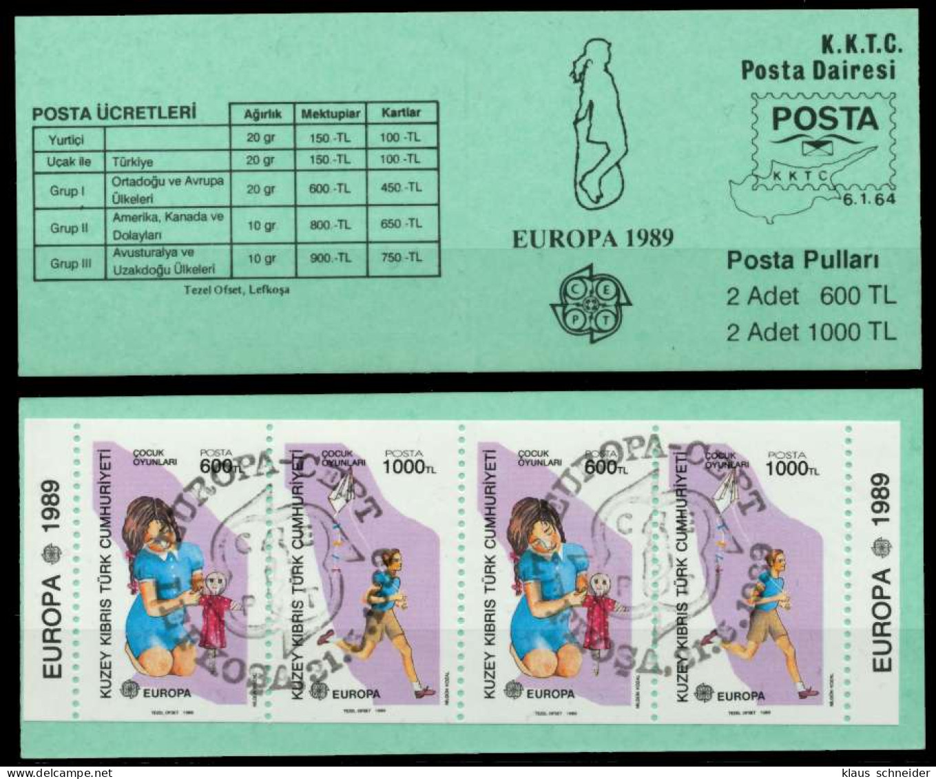 TÜRKISCH-ZYPERN Nr MH 2 HB Zentrisch Gestempelt S039DF6 - Used Stamps